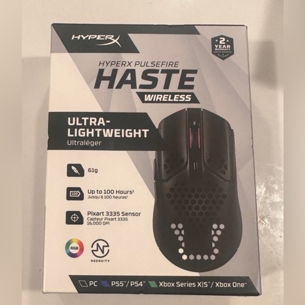 HyperX Pulsefire Haste - Wireless Gaming Mouse Brand New​